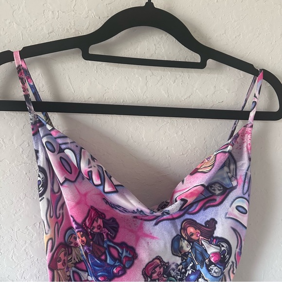 Dolls Kill x Bratz Mini Slip Dress “Hot N Unbothered” XXS - Picture 6 of 8